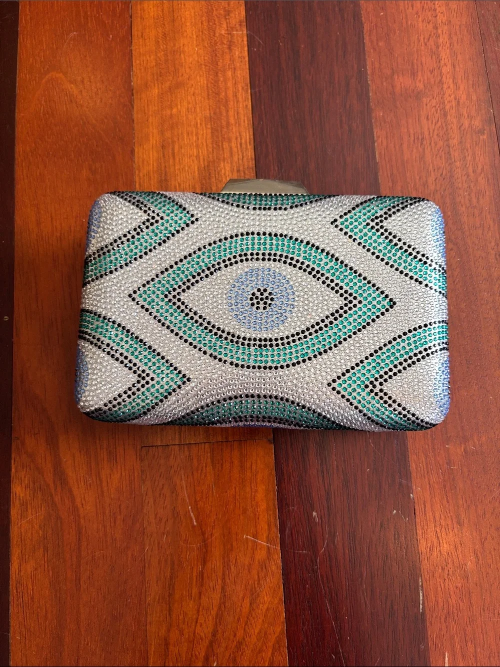 INC International Concepts Nichole Athena Clutch Blue 10005619100